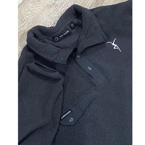 DRI DUCK Dave Mathews Band 2XL Charcoal Texture Fleece Snap Collar Pullover  Men